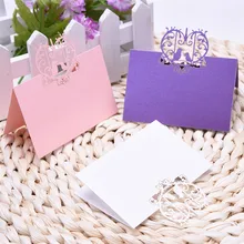 50pcs Laser Cut Place font b Cards b font font b Wedding b font font b