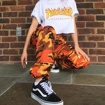 

Hot Women Long Trousers Casual Cool Pants Camouflage Hi Hop Harem Pants