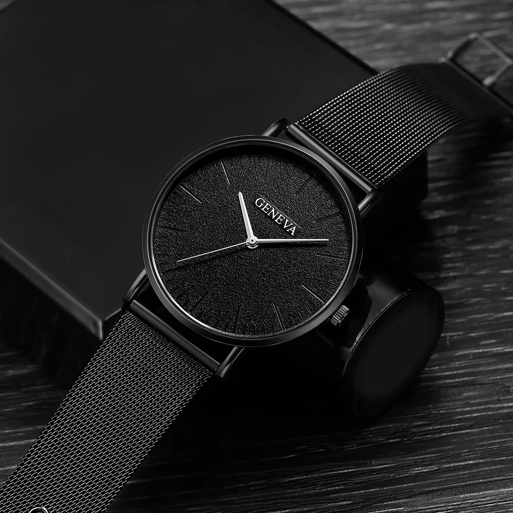 Лидирующий бренд Роскошные Кварцевые часы мужские повседневные Черные японские кварцевые часы из нержавеющей стали с деревянным циферблатом ультра тонкие часы мужские Новые#4M28# F