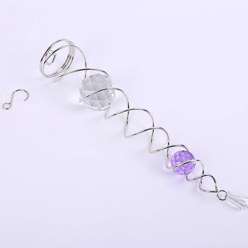 The Spiral Twister of WIND SPINNER with 2pcs crystal ballin Wind