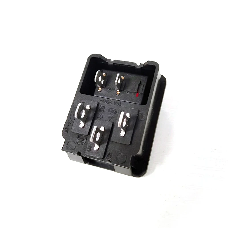 2 pin red rocker switch без светильник AC вход розетка разъем питания адаптер