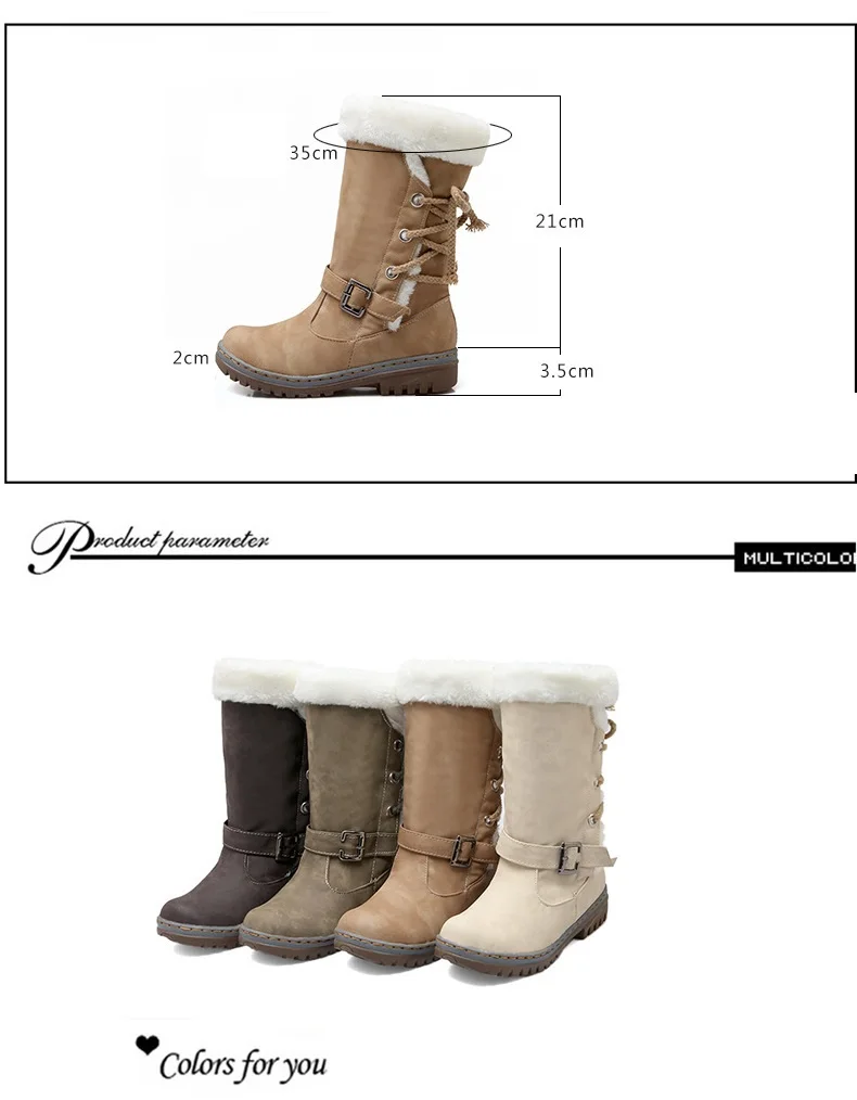 Женские теплые зимние ботинки; модная женская обувь на платформе и квадратном каблуке со шнуровкой; женская обувь; женская зимняя обувь; CBT1077