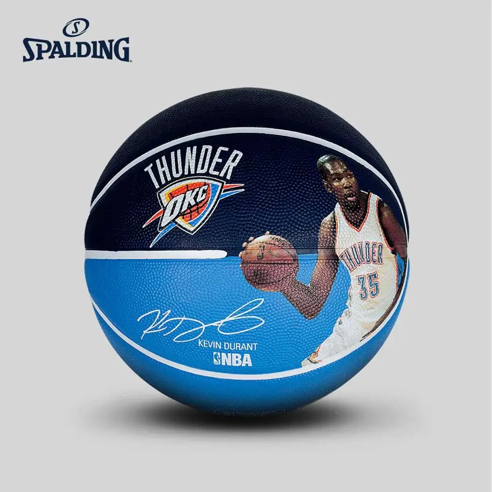 Оригинальный SPALDING открытый Кевин Дюрант Подпись Баскетбол Официальный Размер 7