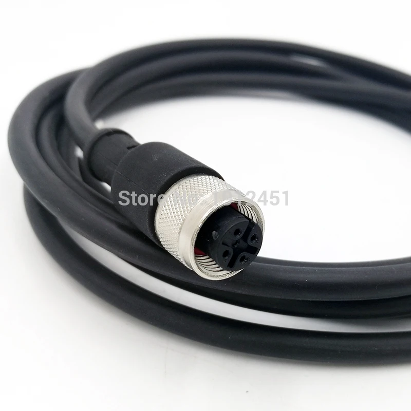 Sensor Connector M12 Waterproof plug Male & Female 4 5 8Pin + 2m PVC line A Type|connector m12|connector waterproofconnector |
