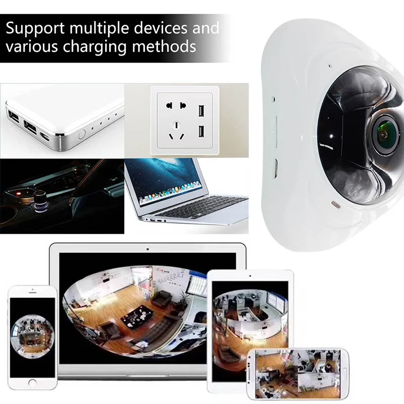 

3.0MP Home Security Panoramic Camera WiFi IP Surveillance Support TF Card LHY Sale