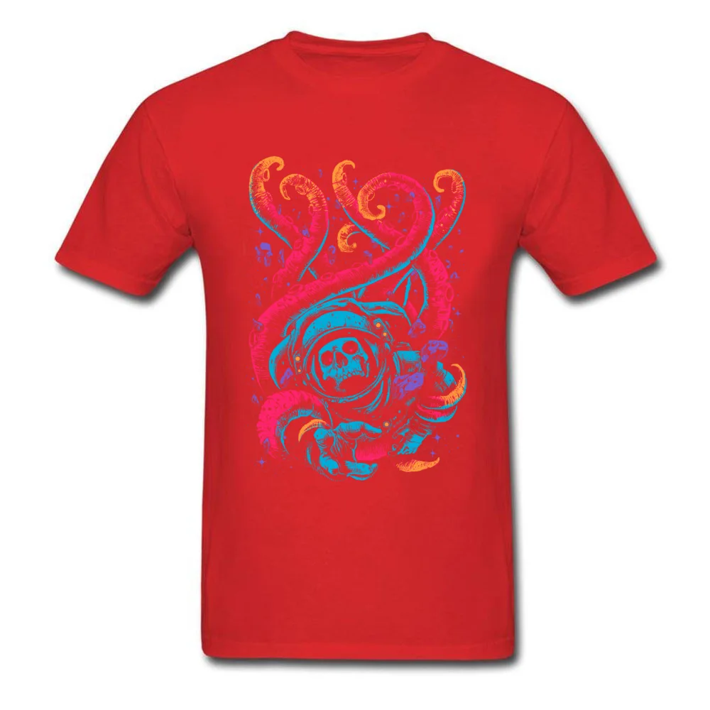 Lost Pure Cotton Top T-shirts for Men Short Sleeve Hip hop Tops & Tees Plain Father Day Round Collar Tee-Shirts Design Lost red