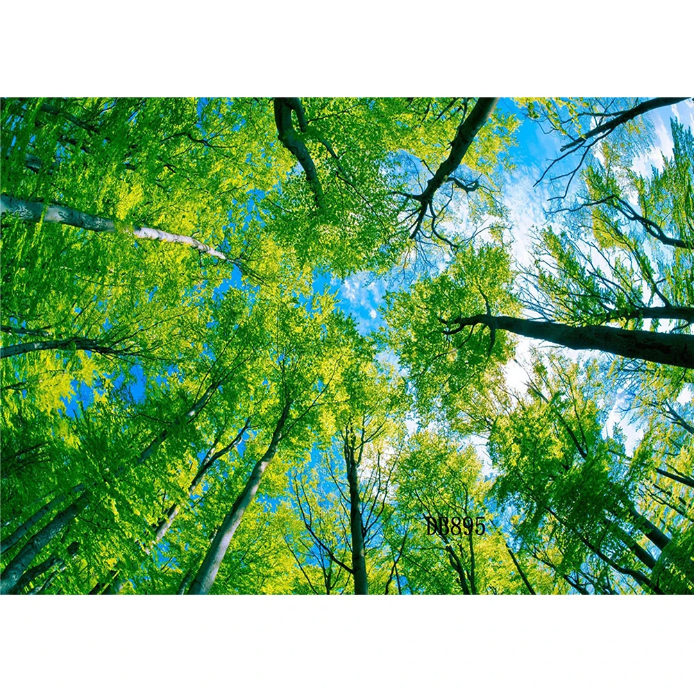 LB 7X5FTnatural scenery style vinyl backdrop with trees photography background studio photo backgrounds props | Электроника