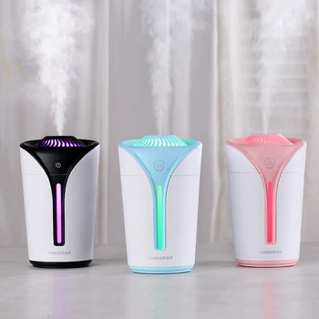 

170ML Ultrasonic Air Humidifier for Home Car Air Freshener Essential Oil Diffuser Aroma USB Umidificador with LED Night Light
