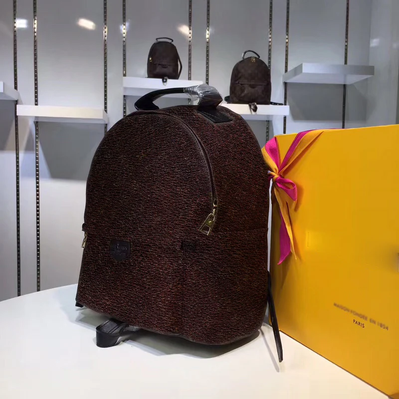 

Fashion Luxury Designer Backpack for Women Small Book Bag Mini Backpacks Soft Handle Bookbag Split Leather Brown Back Pack