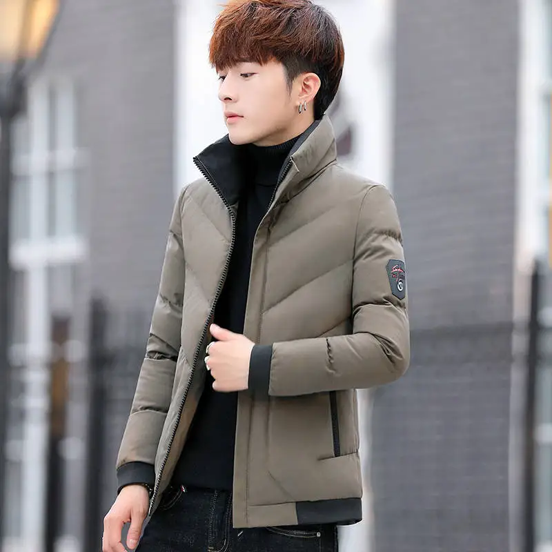 Herfst Winter Nieuwe Jas mode trend Casual verdikte warm katoen gevoerde kleding Slanke baseball jassen maat Warme Jas Herfst Winter Nieuwe Jas mode trend Casual verdikte warm katoen gevoerde kleding Slanke baseball jassen maat Warme Jas