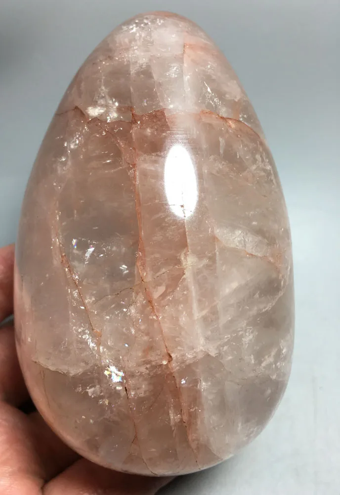 

814g Healing of Natural RED Gum Flower Egg crystals healing stones