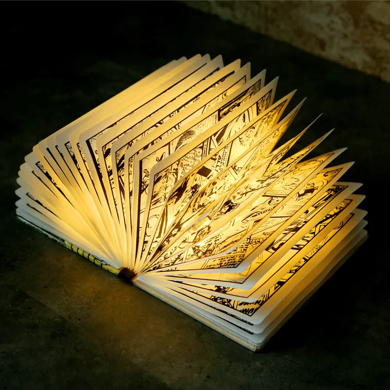 Ceny LED Marvel komiksów światło żelazne człowiek kapitan amerykański Spiderman Antman Hulk Thor kolekcja oświetlenie BookLamp prezenty fani filmów