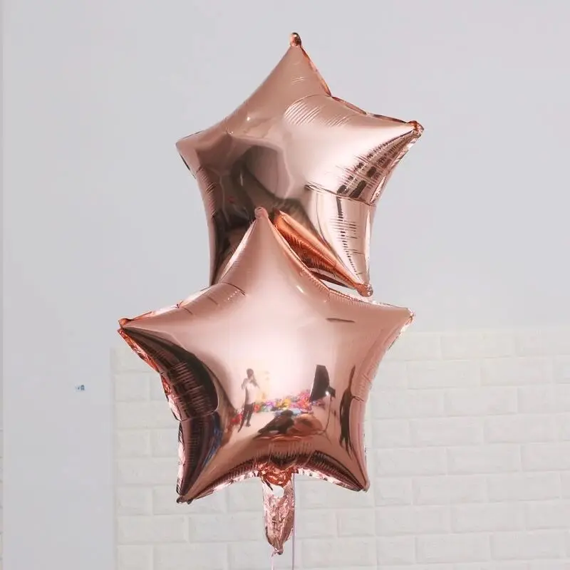 5pcs star MISS TO MIS кольцо с бриллиантами Фольга Воздушный шар розовое золото невесты быть шар в форме буквы свадебный душ декор для свадьбы и Помолвки - Цвет: 5pcs star