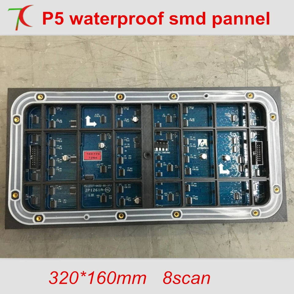 

P5 outdoor waterproof 8scan full color led module. 320*160mm,6500cd