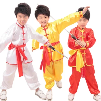 

Traditional Chinese Folk Dance wear Children National Performing Dance Martial Arts for Girl Boy Kung Fu Dancing Costume