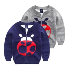 Boys long sleeve sweater Baby cardigan sweater children’s wear in the spring of 2016 the new children beetle leisure coat