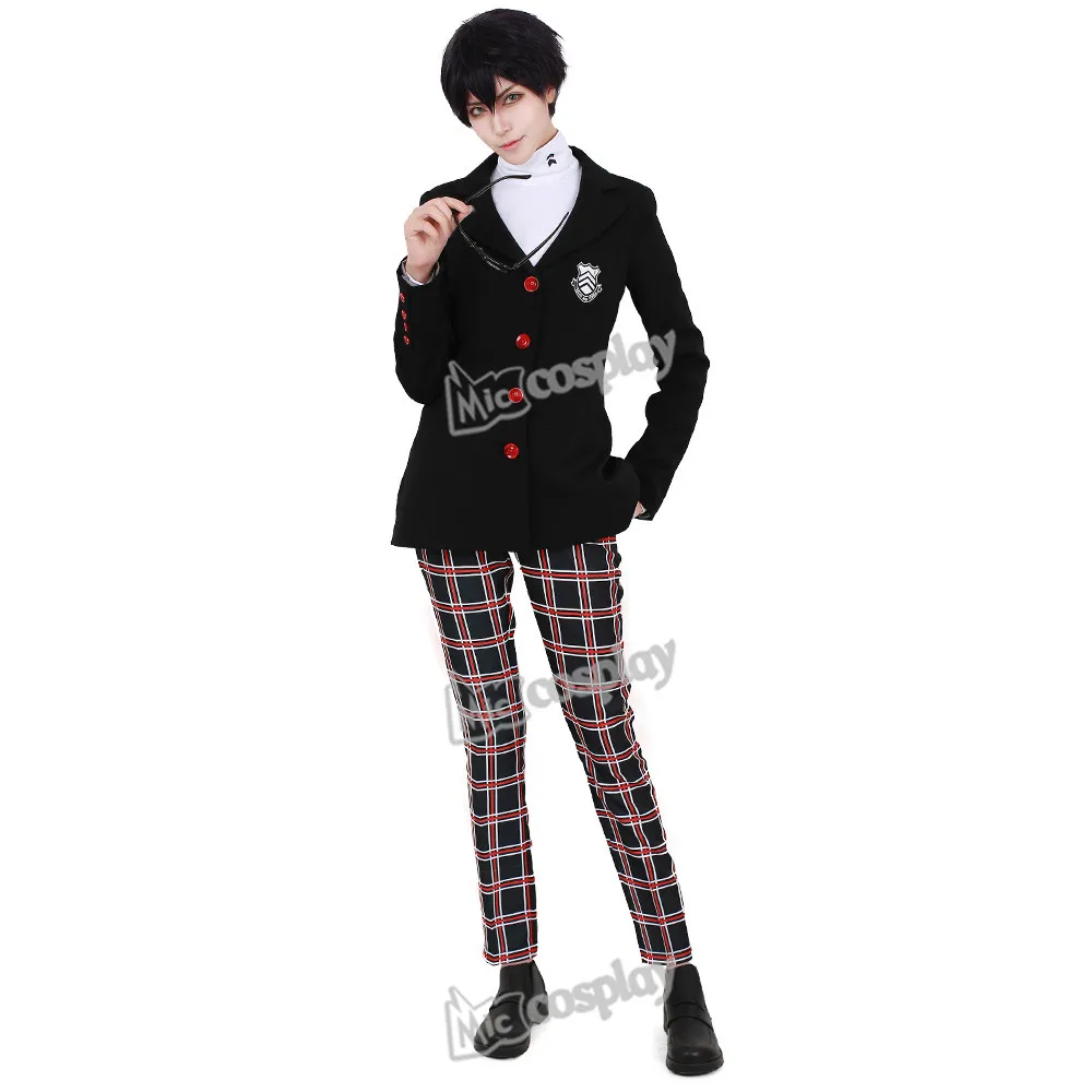 

Game Persona 5 Cosplay Costume Protagonist Uniform Coat Shirt Pants