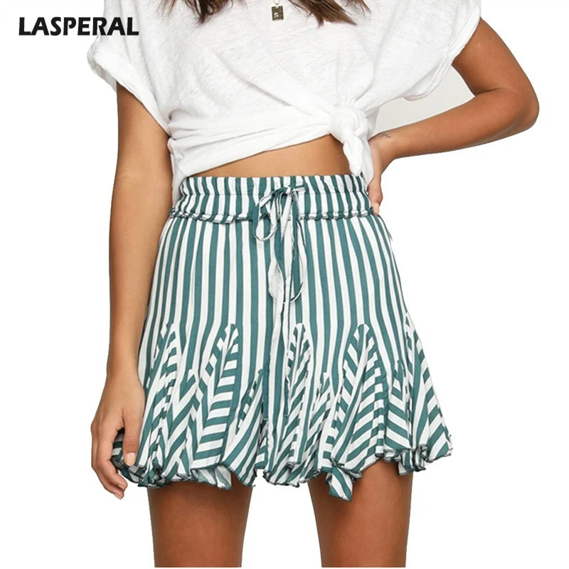 Buy LASPERAL Women Fashion Summer Striped Skirt