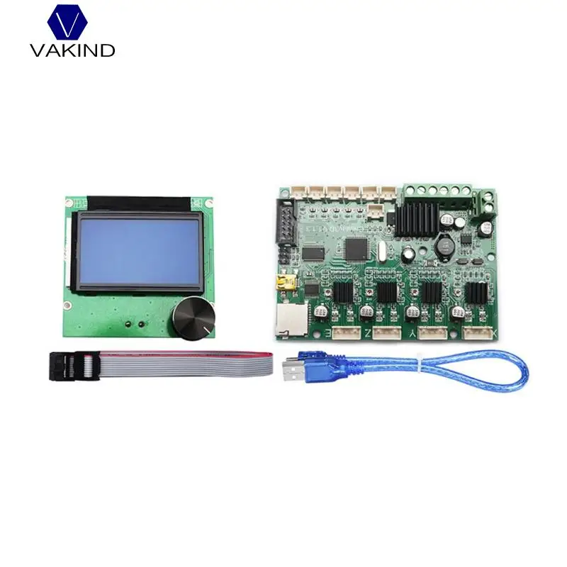

3D Printer Ender-3 Ender-3S Mainboard Motherboard Controller Board +12864 LCD Display Cables Kits