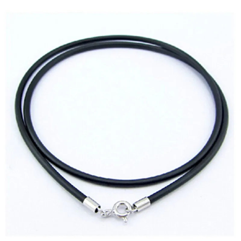 

Silver black leather northstar charm beaded fashion silver leather necklace choker