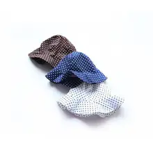 Детская Панама; сезон лето-осень; Повседневная модная одежда в горошек в винтажном стиле; дышащие тени; дикая Складная Рыбацкая шляпа для детей