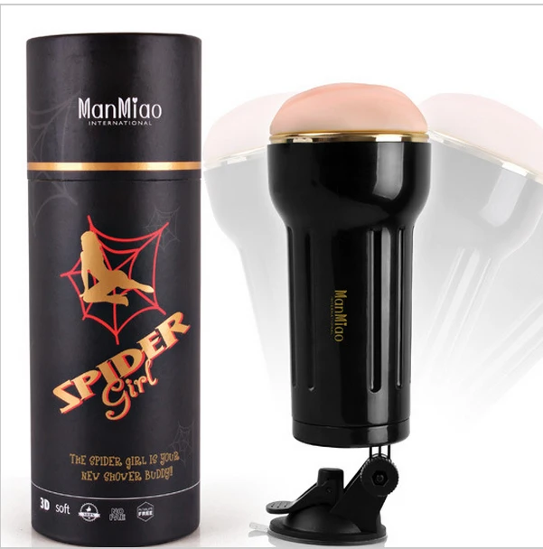 MANMIAO SPIDER GIRL Macho Man Trainer Masturbators with Suction Cup font b Sex b font Toys