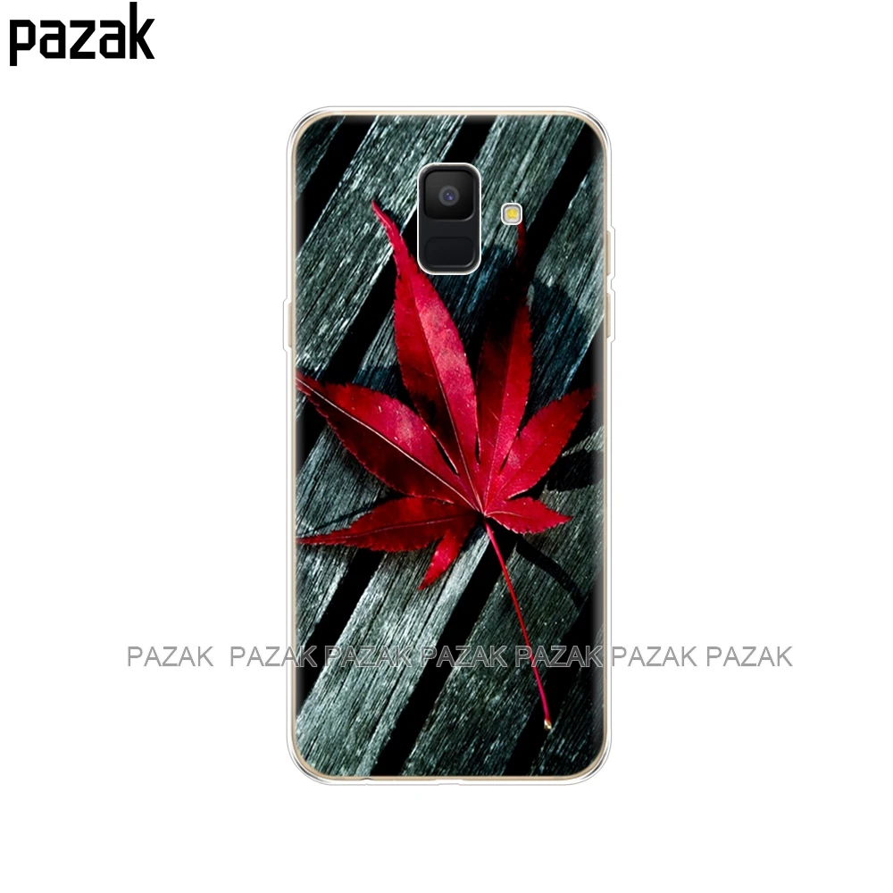 61384 Силиконовый чехол для samsung Galaxy A6 чехол Dual SIM SM A600 A600F для samsung A6 plus A605 A605F защитный чехол с узором - Цвет: 61384