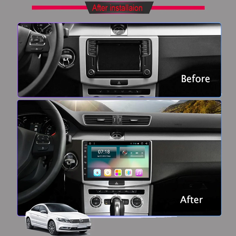 Excellent Touch Screen 10.1" Android Car Radio for Volkswagen B6 B7 CC Magotan 2012 2013 2014 2015 Auto GPS Navigation Video Headunit Wifi 5