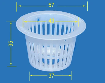

(100pcs-pack)Mesh pot. Net cup in 3.7cm for Hydroponics system Root supporter