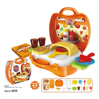 

Portable Plastic High Simulation Children Repair Tool Dressing Table Barbecue tableware toy