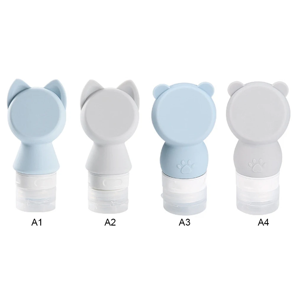 

Cute Cartoon Silicone Sub-bottle Portable Travel Empty Bottle Container Shower Shampoo Travel Set Bottle Shampoo Bottle