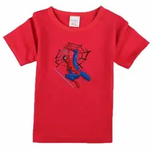 Cartoon Printing spider man short Sleeve T Shirts Fashion Cotton Children Baby Boys T Shirts Child
