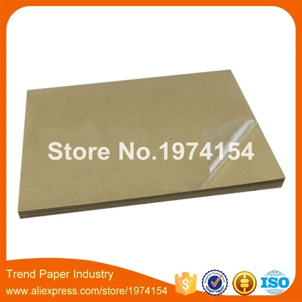 100 X A4 PVC Sticker Vinyl Sticker Transparent Clear Sticker For Laser Printer