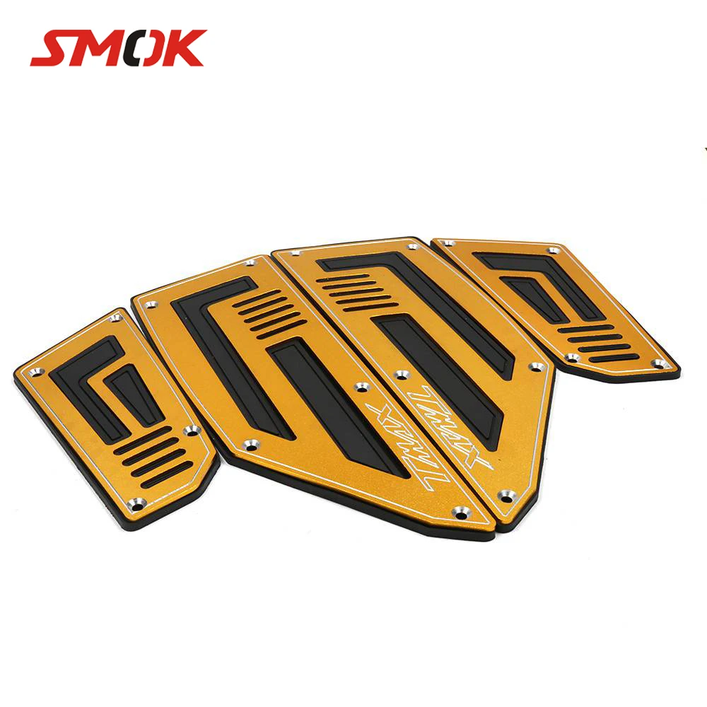 

SMOK Motorcycle Footboard Steps Motorbike Foot Footrest Pegs Plate Pads For Yamaha T MAX 530 TMAX 530 2012 2013 2014 2015 2016