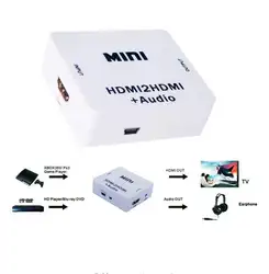 Hdmi аудио экстрактор HDMI к HDMI и 3,5 мм стерео аудио преобразователь HDMI аудио сплиттер адаптер для ПК ноутбука HDTV проекто