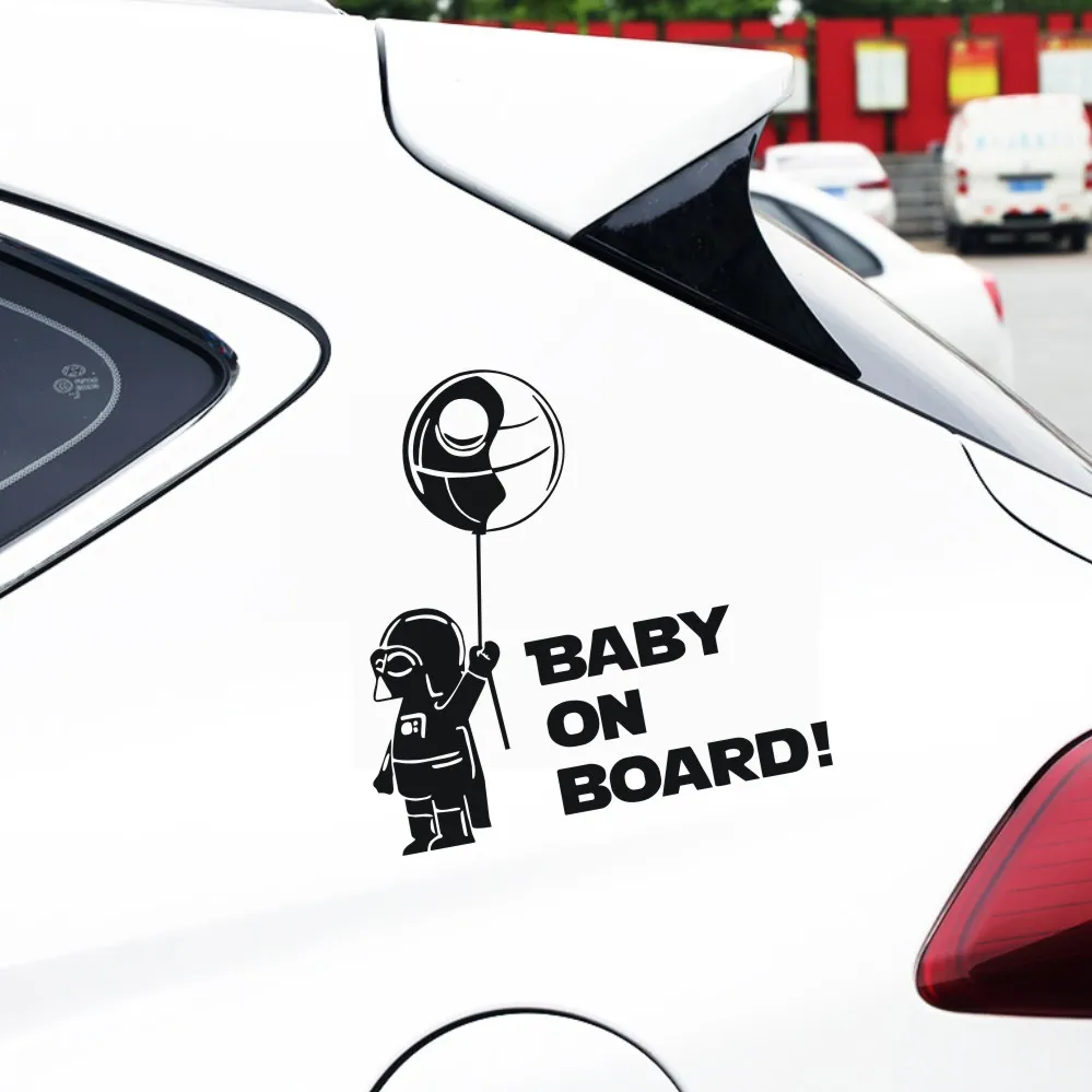 

Warning Car Sticker BABY ON BOARD Car Bumper Stickers Decals Car Styling Decoration Door Body Wall Glass Window Vinyl Stickers