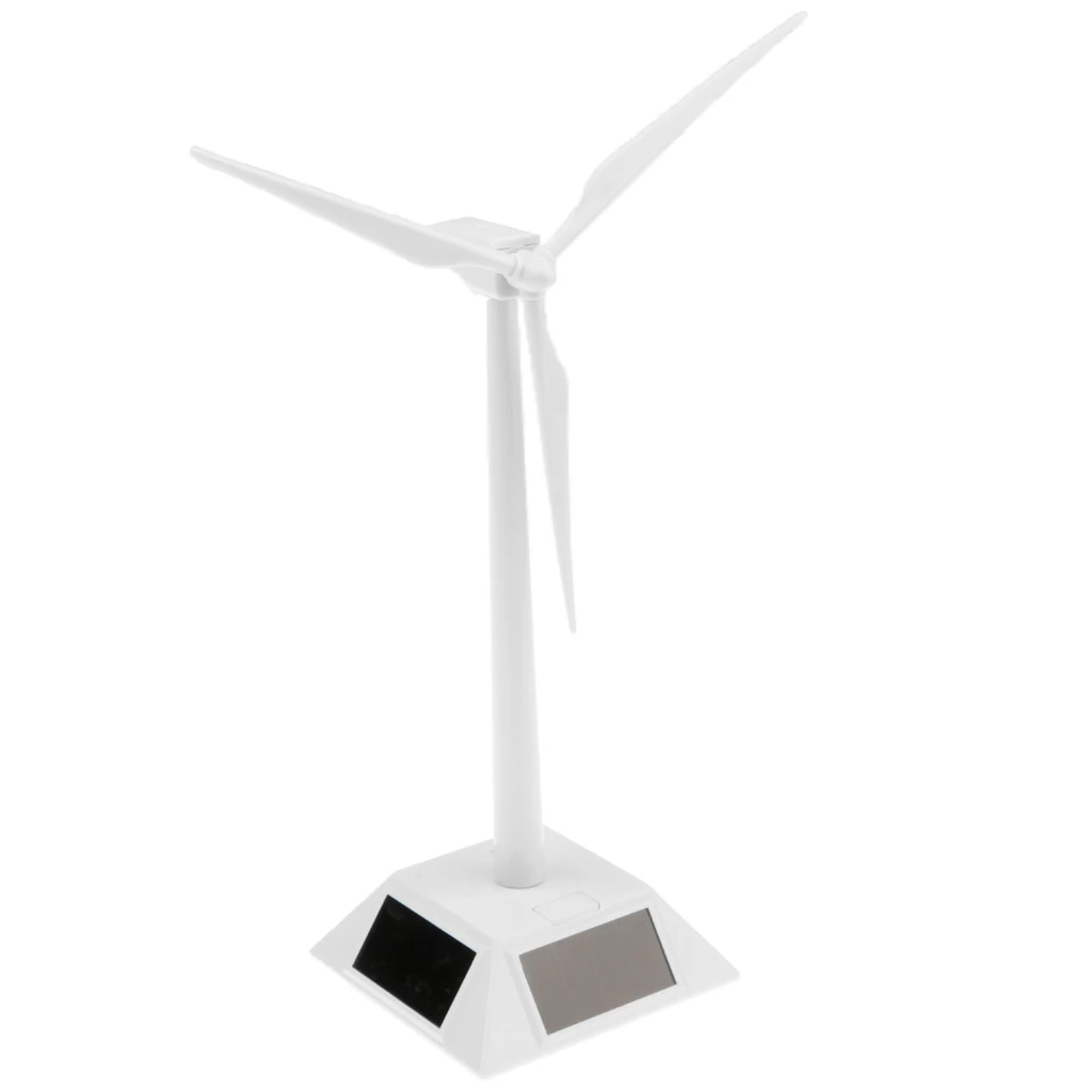 DIY Solar Powered Windmills Desktop Wind Turbine Model Kids Science Toys