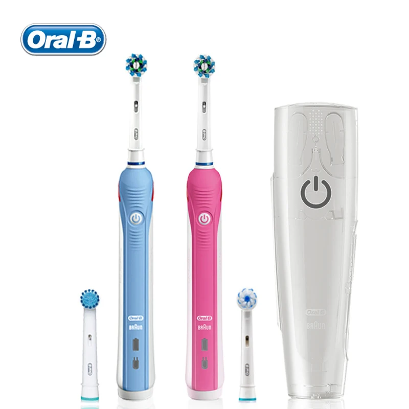 4X Teste per Braun Oral-B Vitality 3D Bianco Ricaricabile Spazzolino Elettrico