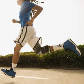 

Black wear-resistant cycling fitness four seasons wrapped knee pads nylon silk sports protective gear knee pads