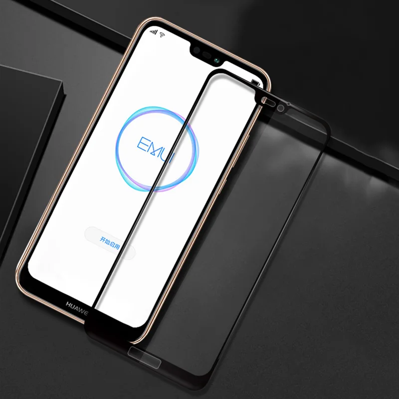 защитная пленка с полным покрытием стекло защита экрана на huawei P20 Lite целый п олный