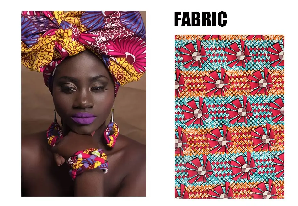 Анкара Ткань африканских ювелирные headtie+ Серьги+ браслет Наборы для ухода за кожей в африканском стиле Анкара Воск Ткань обтянутый нагрудник Наборы для ухода за кожей племенные украшения wyb235
