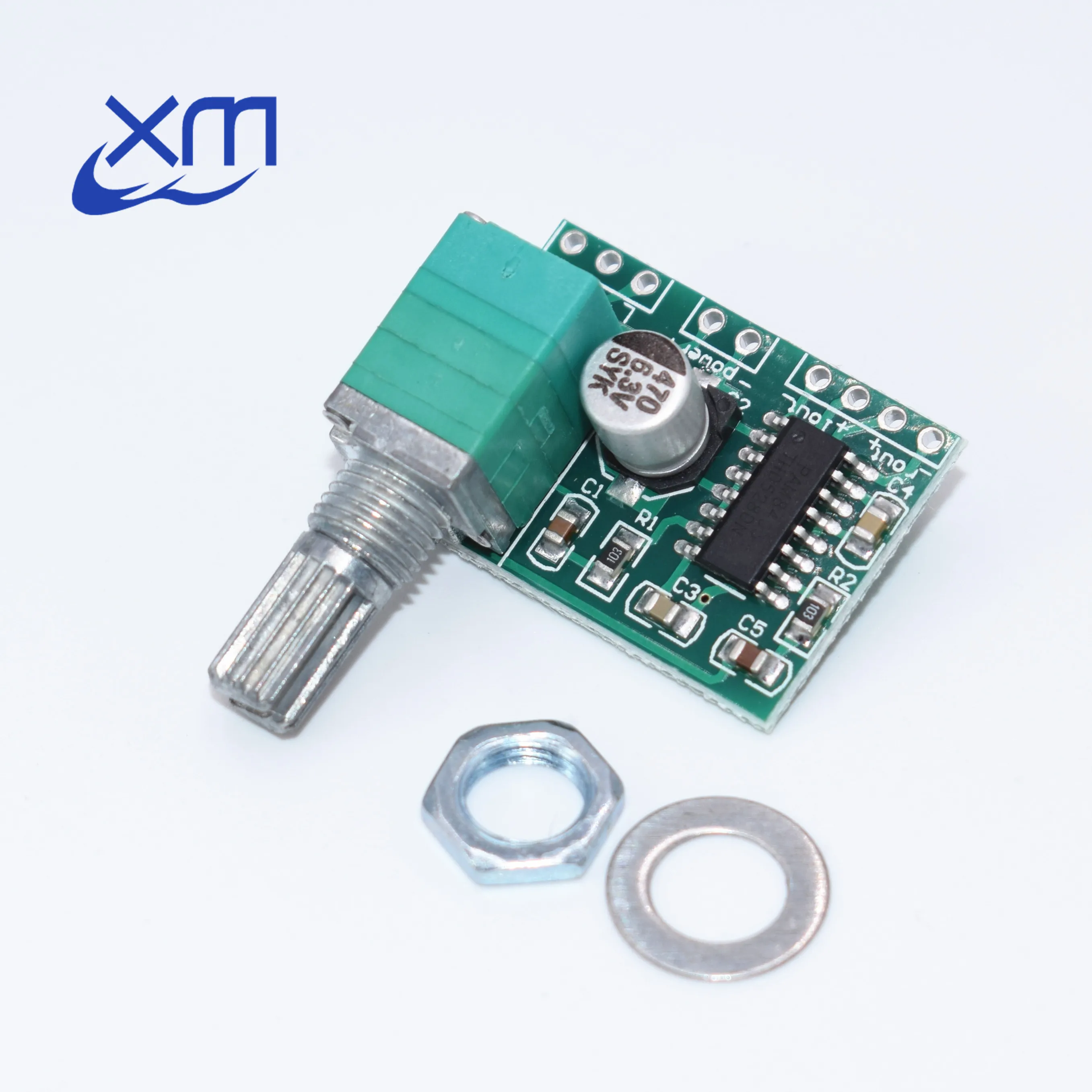 

PAM8403 mini 5V digital amplifier board with switch potentiometer can be USB powered