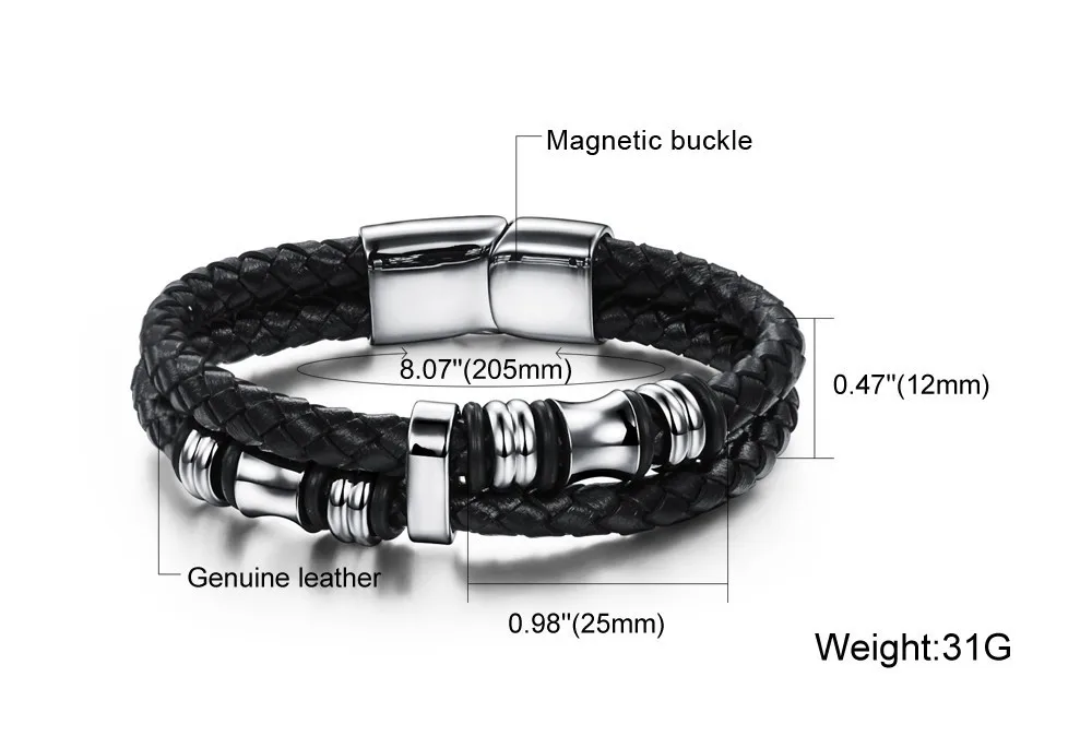 Wholesale-2015-new-fashion-jewelry-men-bracelets-genuine-leather-titanium-steel-Bracelet-male-Vintage-creative-Boutique (4)