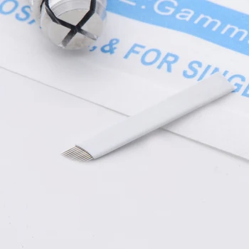 

Elite 100pcs Permanent Makeup Blades each 12 Needles Manual Eyebrow Tattoo Pen Blades 12 Needles High Quality