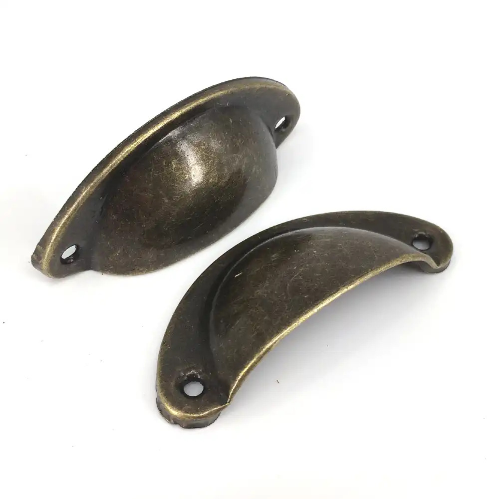 8 Pcs Vintage Style Shell Design Dresser Drawer Pulls Handles Knob Rustic Antique Bronze Retro Kitchen Cabinet Handle Hardware Cupboard Craft Supplies Tools Home Improvement