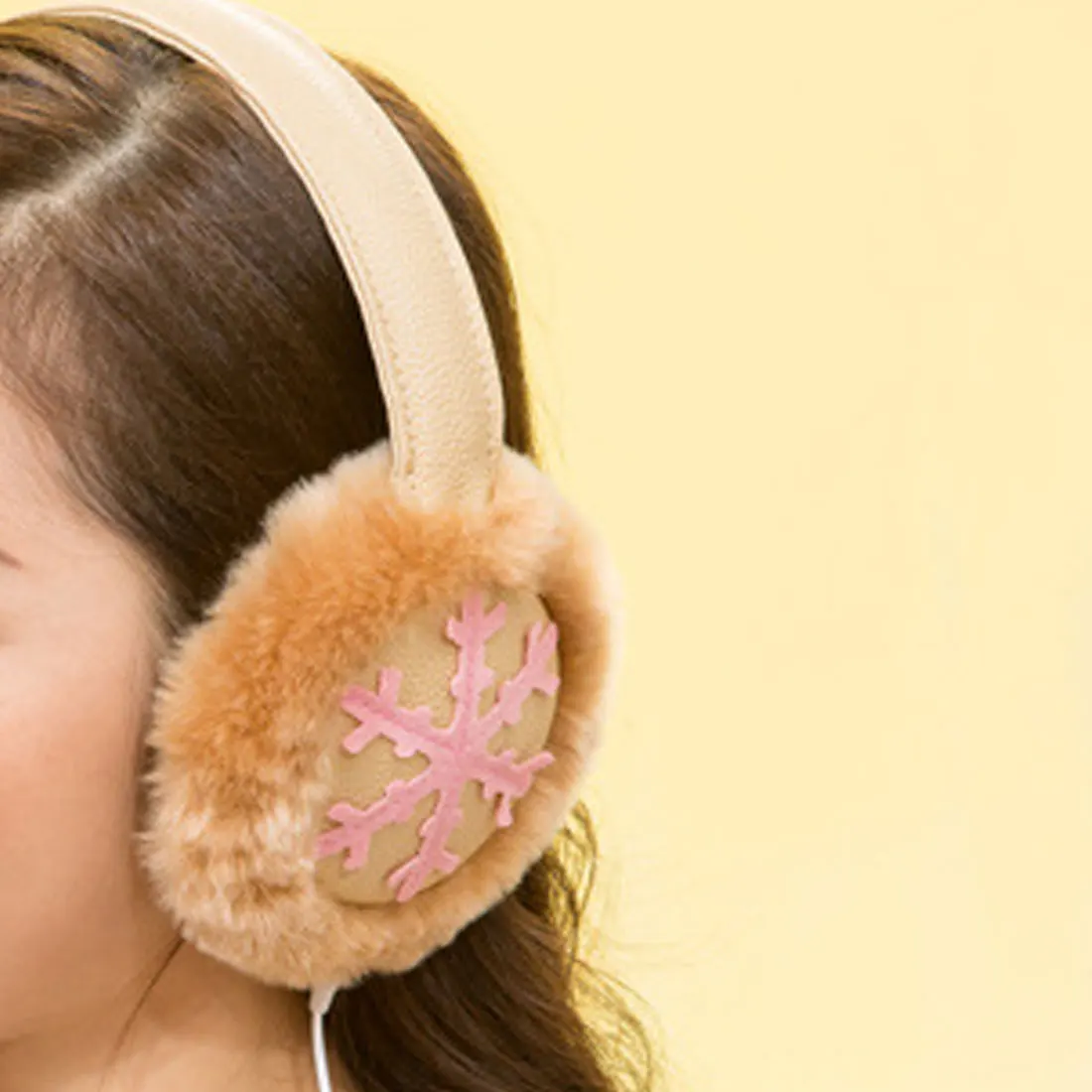 

Top Sell Women Fashion Winter Music Earmuff Headphones Fur Plush Warm Earmuffs Music Earphones Protector Fur Warmers