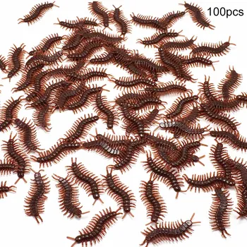 

100 Pcs Simulation Spoof Toy Fake Centipede Funny Toy Party Amazing Gift