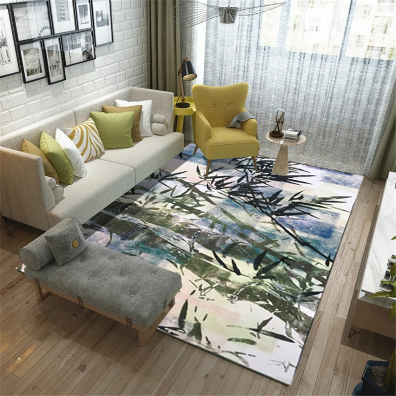AOVOLL Скандинавский современный минималистичный арт струйный Тип ковров ковры для гостиной спальни коврики противоскользящие и не морщинки напольный коврик