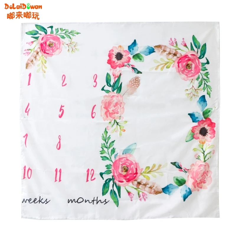 2018 Newborn Baby Watercolor Floral Blankets Unicorn ...
