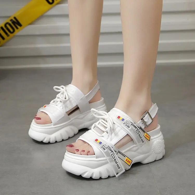 Women chunky Sandals Fashion Platform Sandals Wedge Thick Bottom Casual Women Shoes Student Fashion Beach Shoes chaussures femme